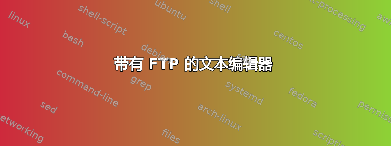 带有 FTP 的文本编辑器