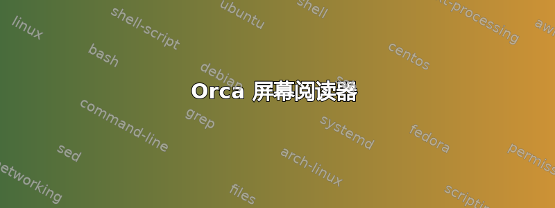 Orca 屏幕阅读器