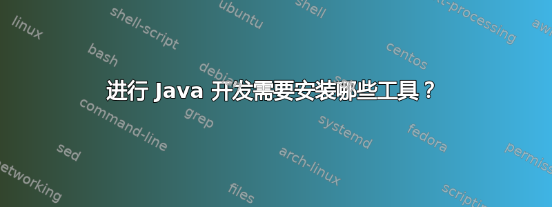 进行 Java 开发需要安装哪些工具？