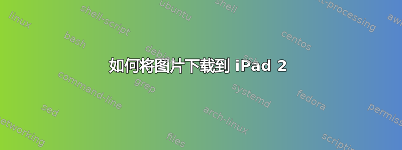 如何将图片下载到 iPad 2