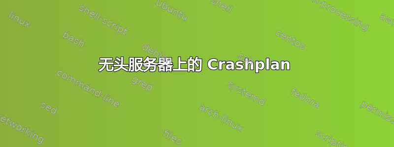 无头服务器上的 Crashplan