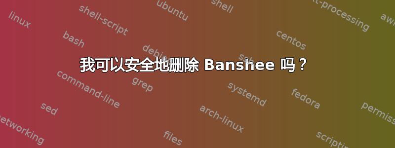 我可以安全地删除 Banshee 吗？