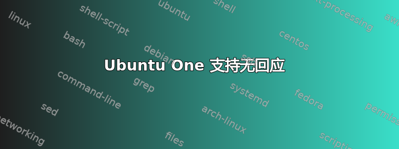 Ubuntu One 支持无回应 