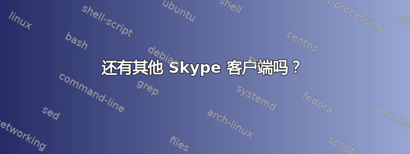 还有其他 Skype 客户端吗？