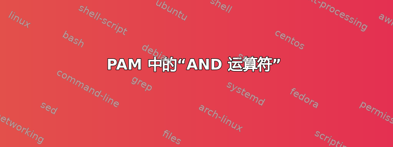 PAM 中的“AND 运算符”