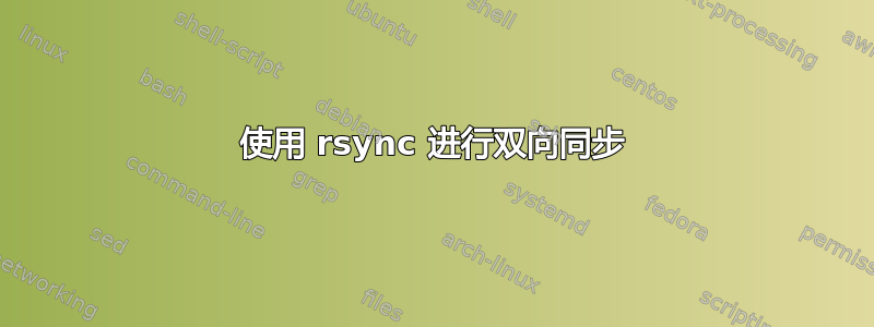 使用 rsync 进行双向同步