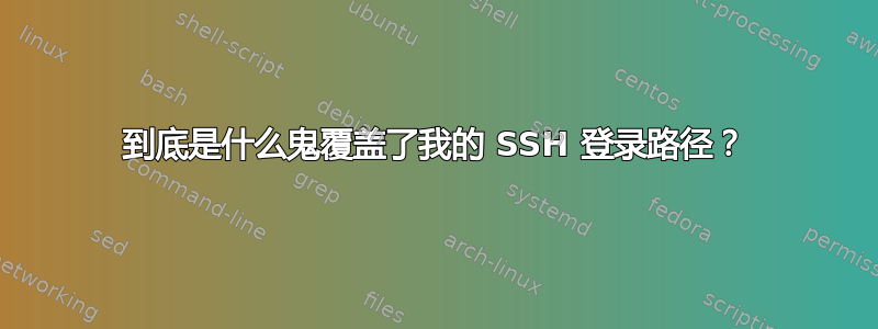 到底是什么鬼覆盖了我的 SSH 登录路径？