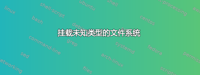 挂载未知类型的文件系统