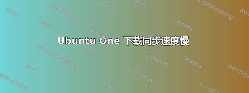 Ubuntu One 下载同步速度慢