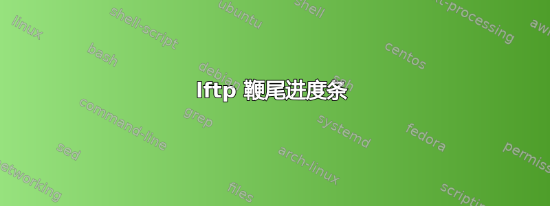 lftp 鞭尾进度条