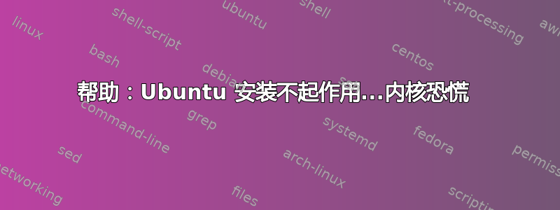 帮助：Ubuntu 安装不起作用...内核恐慌 