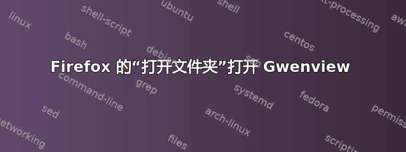 Firefox 的“打开文件夹”打开 Gwenview