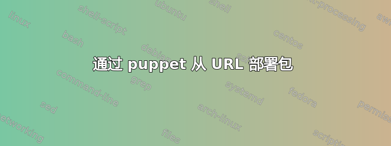 通过 puppet 从 URL 部署包