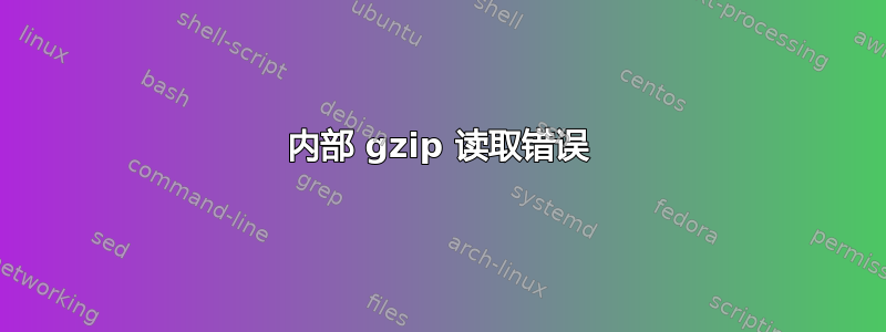 内部 gzip 读取错误