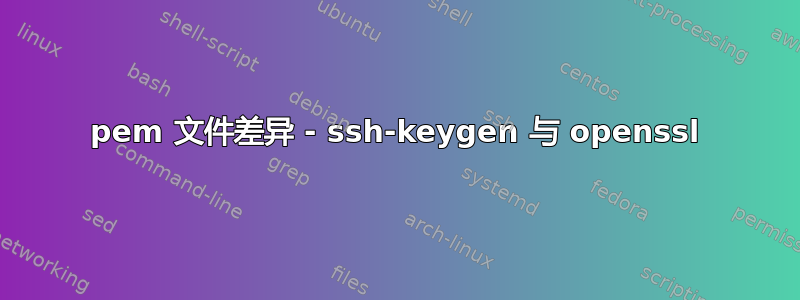 pem 文件差异 - ssh-keygen 与 openssl