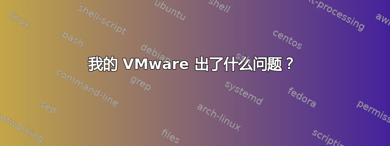 我的 VMware 出了什么问题？