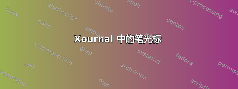 Xournal 中的笔光标