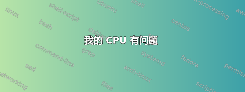 我的 CPU 有问题