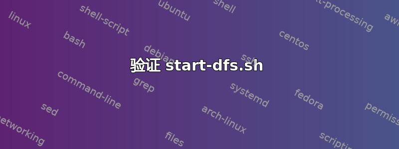 验证 start-dfs.sh