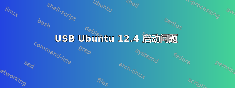 USB Ubuntu 12.4 启动问题