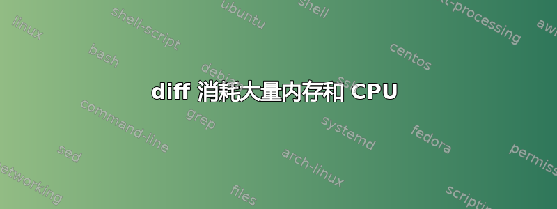 diff 消耗大量内存和 CPU