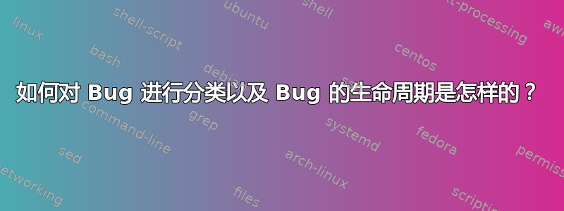 如何对 Bug 进行分类以及 Bug 的生命周期是怎样的？