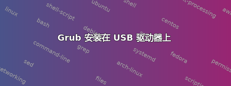 Grub 安装在 USB 驱动器上