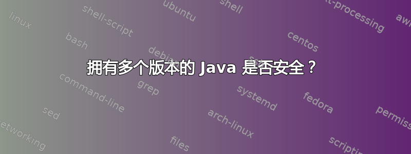 拥有多个版本的 Java 是否安全？