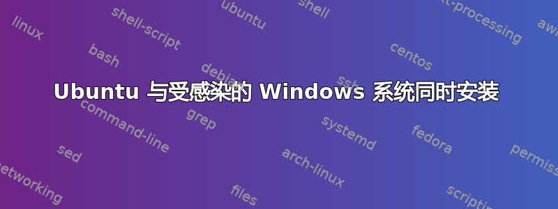 Ubuntu 与受感染的 Windows 系统同时安装