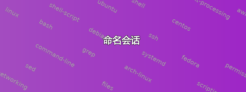 命名会话