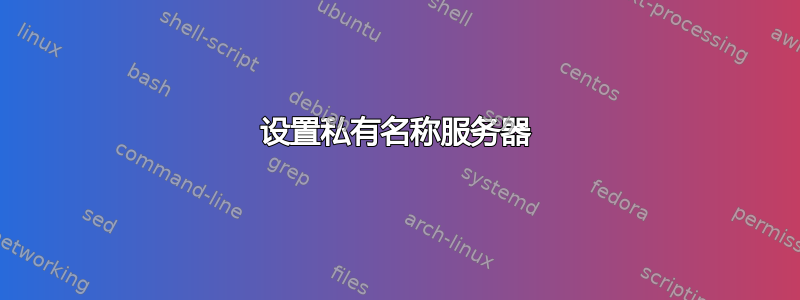 设置私有名称服务器