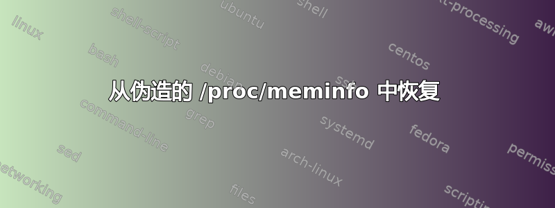 从伪造的 /proc/meminfo 中恢复