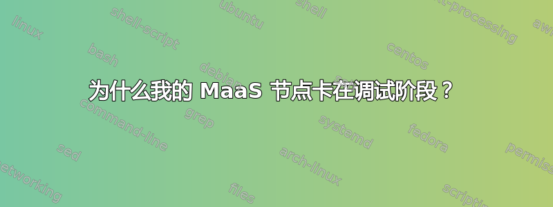 为什么我的 MaaS 节点卡在调试阶段？