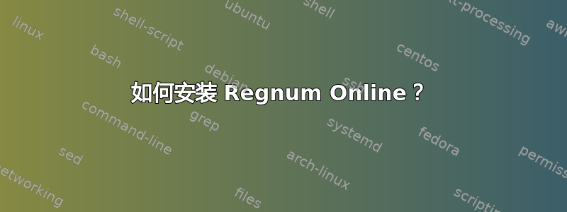 如何安装 Regnum Online？