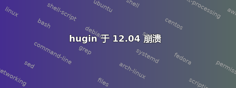 hugin 于 12.04 崩溃 