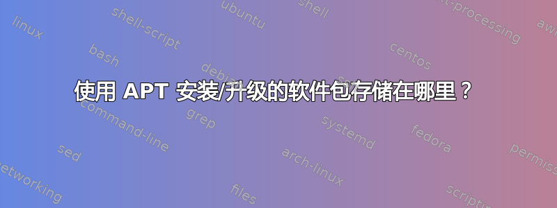 使用 APT 安装/升级的软件包存储在哪里？