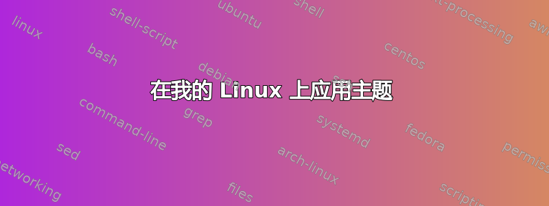 在我的 Linux 上应用主题