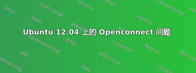 Ubuntu 12.04 上的 Openconnect 问题