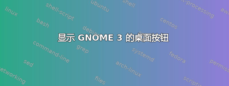 显示 GNOME 3 的桌面按钮