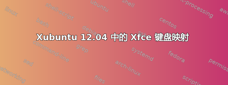 Xubuntu 12.04 中的 Xfce 键盘映射