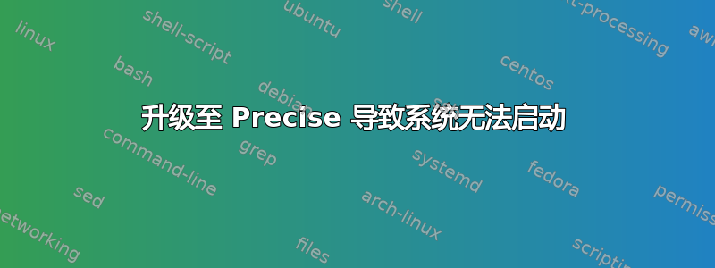 升级至 Precise 导致系统无法启动