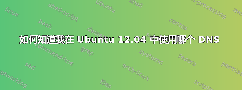 如何知道我在 Ubuntu 12.04 中使用哪个 DNS