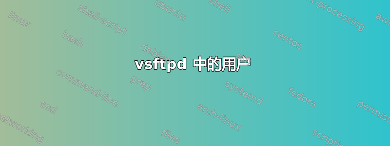 vsftpd 中的用户