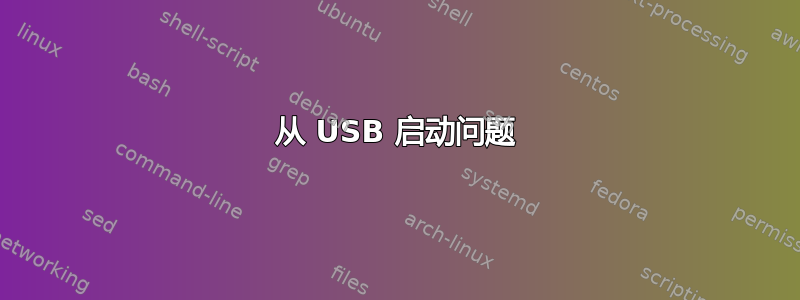 从 USB 启动问题