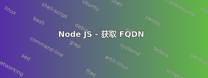 Node JS - 获取 FQDN 