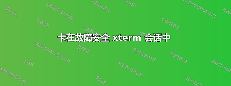 卡在故障安全 xterm 会话中