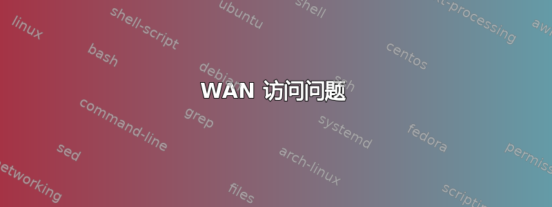 WAN 访问问题