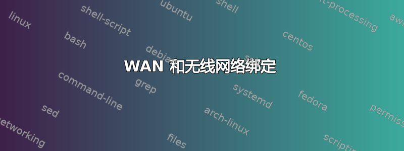 WAN 和无线网络绑定