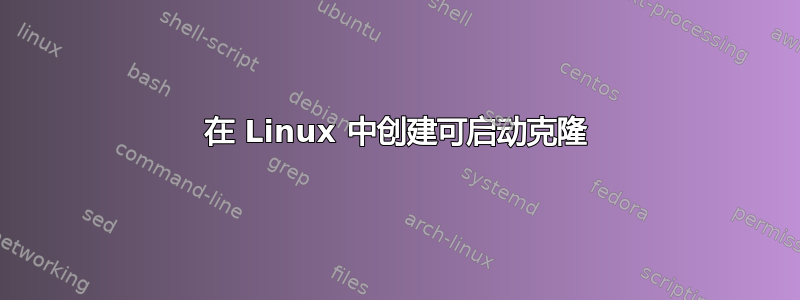 在 Linux 中创建可启动克隆