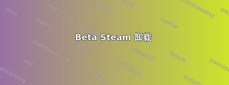 Beta Steam 卸载